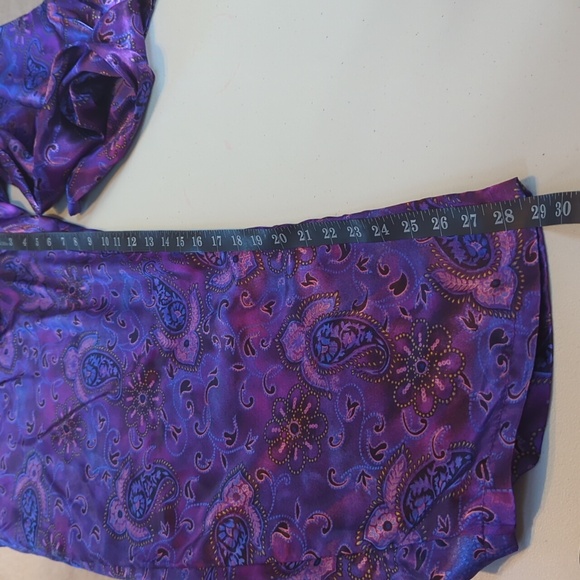 Cacique, Purple Paisley, Long Sleeve And Pants Pajama Set. Size 18/20 - Picture 7 of 7